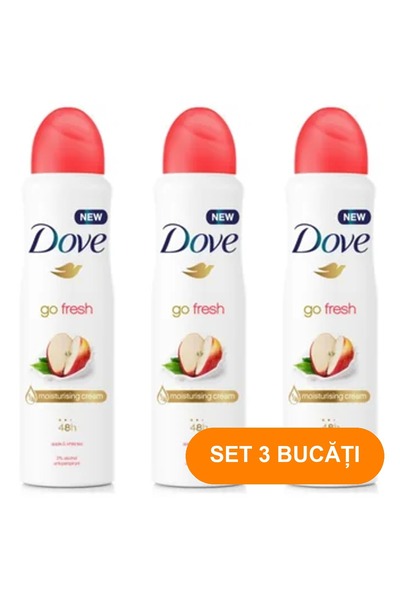 Dove SET 3 PIECES - DEODORANT SPRAY 150ML GO FRESH APPLE