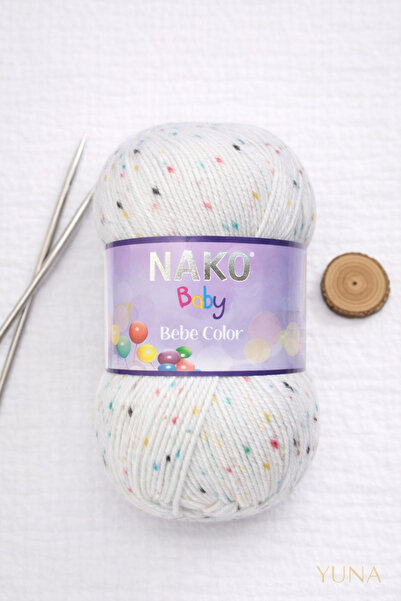 NAKO خيط حياكة بيبي كولور للأطفال مضاد للتكتل 31365