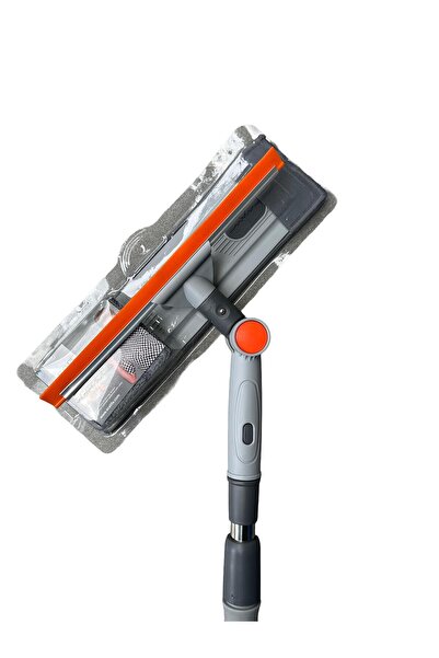 özgürce Teleskopik Uzatılabilir Cam ve Yer Mop Paspas Seti Takımı Döner Başlıklı
