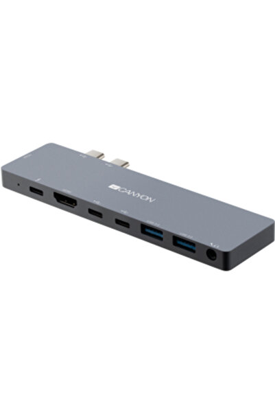 CANYON DS-8 Multiport Docking Station with 8 port Aluminium alloy, Space gray
