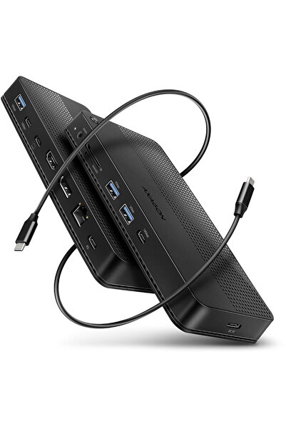 Axagon Stație de andocare HMC-U4 Dual, 4K, Audio, USB4, USB-A, USB tip C, HDM...