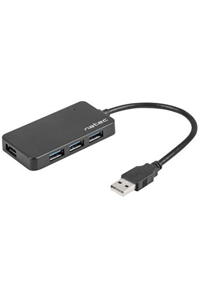 Natec Hub USB 3.0 Moth cu 4 porturi, Negru
