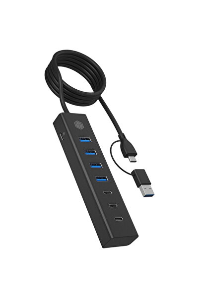 ICY BOX IB-HUB1737-C3, USB hub (black)