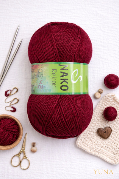 NAKO خيط حياكة ريكور 3630 أحمر