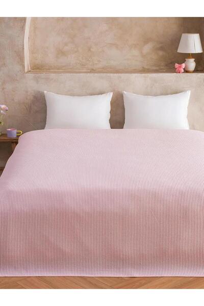 LC Waikiki Pink Patterned Double Cotton Lu Piqué (S6)