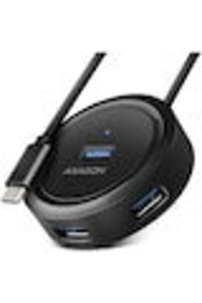 Axagon HUB HUE-P1C 4x USB 3.2 Gen 1 ROTUND, alimentare micro USB IN