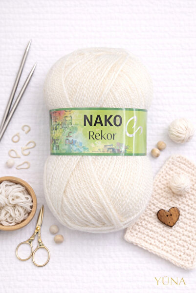 NAKO Rekor Knitting Yarn 23403 Cream