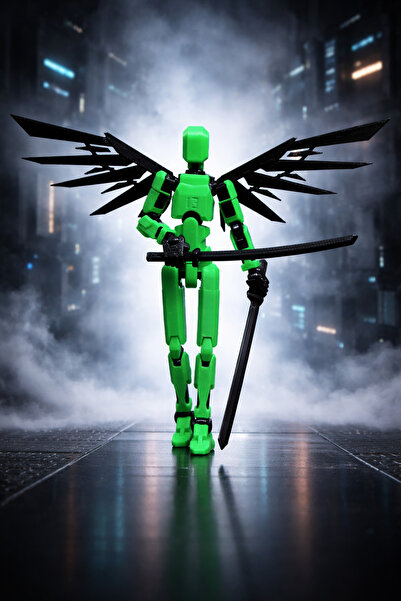 joybaskı Robot Dummy Kanatlı Oynar Eklemli Hareketli Oyuncak Aksiyon Figürüi ...