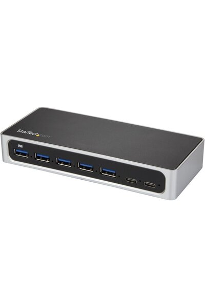 startech Hub USB C cu 7 porturi și port de încărcare rapidă - USB-C la 5x USB...
