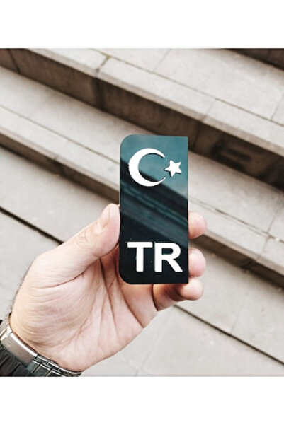WOODDOOM Siyah Bayrak Plakalık Logosu Pleksi