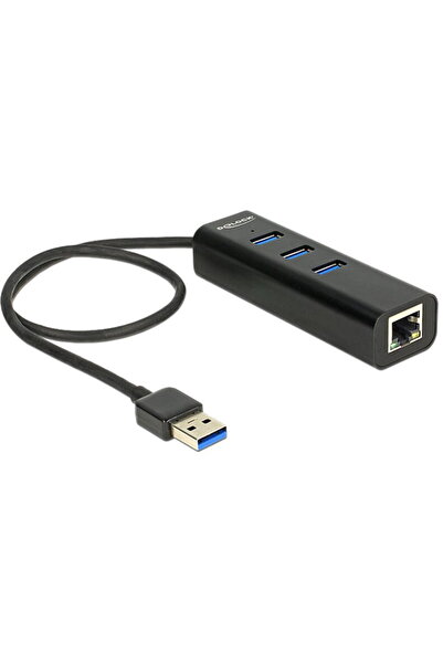 DELOCK Hub extern USB3.0 Negru