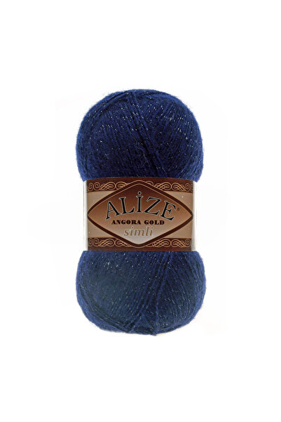 Alize Angora Gold Sımlı 58 Lacivert %5 Sim - %20 Yün - %75 Akrilik / 100 Gr -...