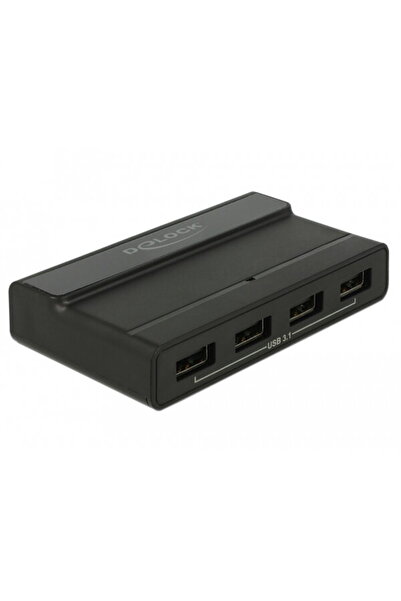 DELOCK Hub extern PortHub USB 3.2 Gen 2, 4 porturi, 10 Gbps, negru
