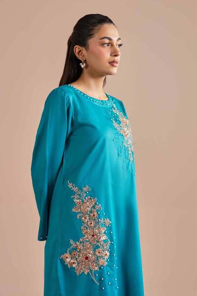 Nishat Linen 2 Piece - Embroidered Suit - PE 26-246