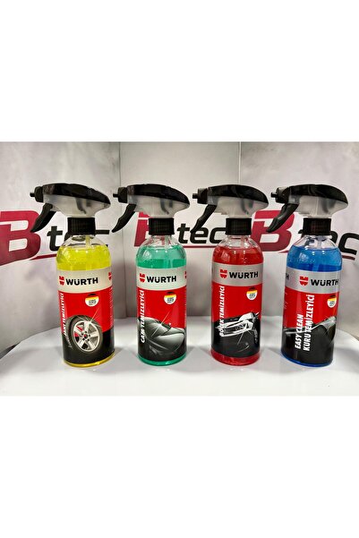 Würth 4'lü Bakım Seti Jant - Cam - Böcek - Easy Clean 400ML (Yeni Tarihli)