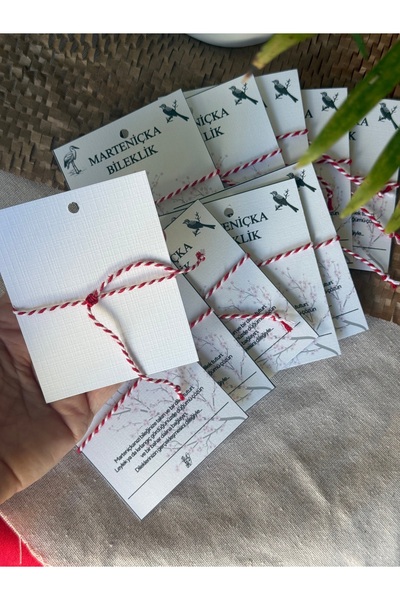 Sfenks. Marteniçka Bracelet – Wish Bracelet (Red and White Thread) Pack of 10