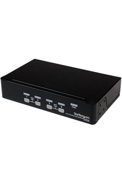 startech Comutator KVM USB cu 4 porturi 1U, montabil în rack, cu OSD