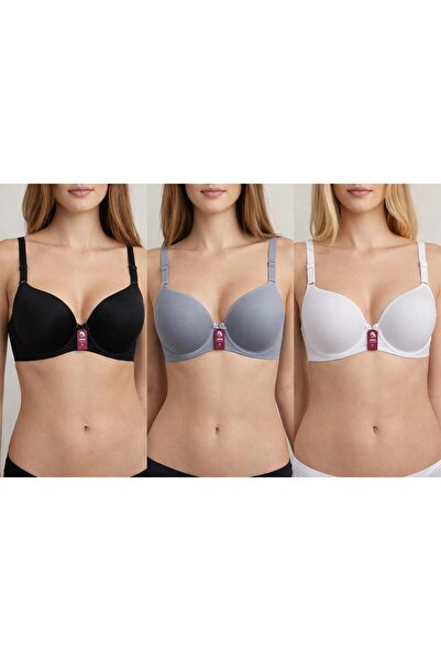 Merzu Women's Wired Empty Padded Bras Set of 3