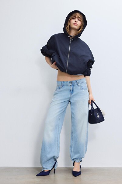 Stradivarius Basic naylon kapüşonlu ceket