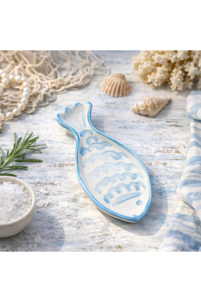 ema Balık Formunda Seramik Servis Tabağı — 16x7 cm
