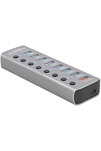 DELOCK Hub USB 3.2 Gen1 + 7 porturi + SLK + USB-C - 63264
