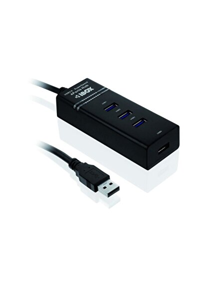 İbox I-BOX HUB USB 3.0, 4 porturi, negru