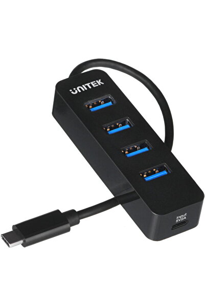 Unitek HUB USB-C 4XUSB-A 3.1, ACTIV, 10 W, H1117B