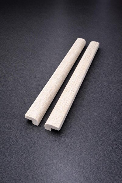 Dems Tasarım Ahşap Meşe İkili Kulp 40 cm (Delikler Arası Mesafe 28.8 cm)