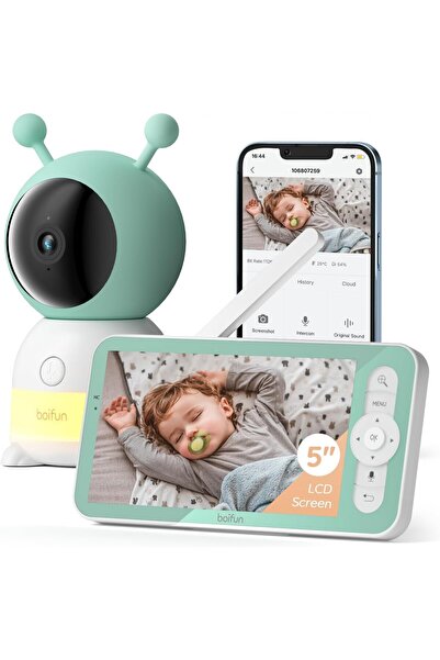 BOIFUN 2K WiFi Baby Monitor with Camera and Audio