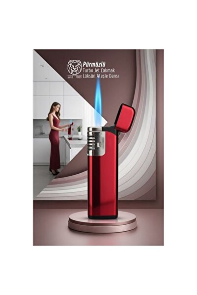 ModaCar Pürmüzlü Torch Çakmak: Rüzgara Dirençli Turbo Jet Alev & Lüks Tasarım...
