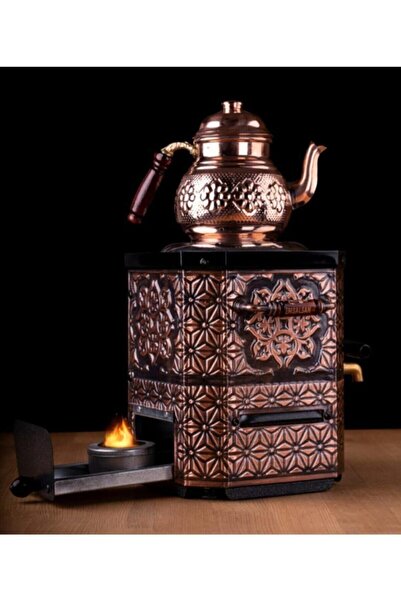 FeyzaDesign Bakır Semaver Seti, Demlik ile Şık ve Dayanıklı Tasarım