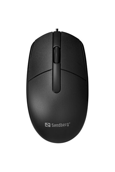 Sandberg Saver – Mouse cu fir USB, optic 1000 DPI, 3 butoane + scroll, negru