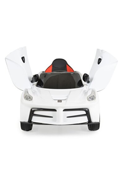 Moni Electric Ride-On Car for Children 3–8 Years Liberty White, 2 Motors, 12V...