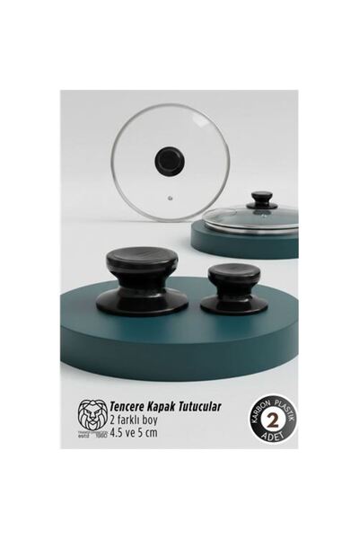 ModaCar Evangelina Serisi 2 li Paslanmaz Çelik Lüks Tencere Kapağı Tutucu Set...