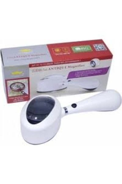 shopwave Illuminated 60X35 (6.5X) Antique Hand Magnifying Glass (0177)