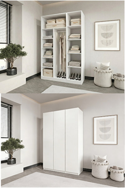 CANBAZ FURNİTURE Mira modüllü 3 MDF kapaklı %100 MDF(KURULUM DAHİ)