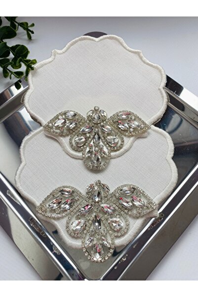 ELÇİÇEK HOME Presentation Napkin, Cocktail Napkin, Luxury Stone Coffee Side P...