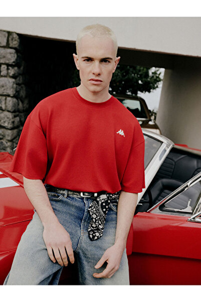 LC Waikiki Kappa Red Crew Neck Printed Unisex Sports T-Shirt from Cc Collection