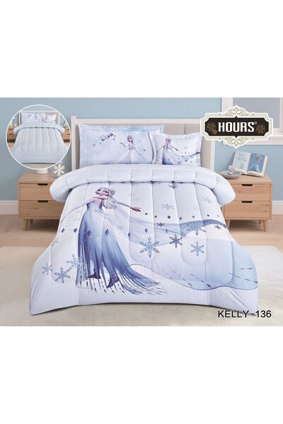 HOURS Summer children's bedding set with adorable designs, luxurious microfib...
