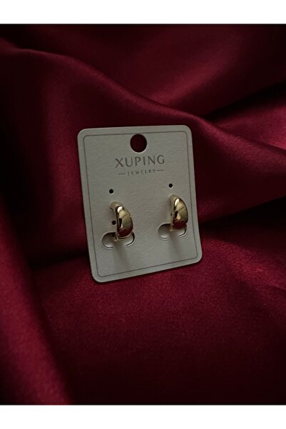 Cicimix Xuping 14K Mini Damla Model Kuyumcu Küpe Alerji Yapmaz