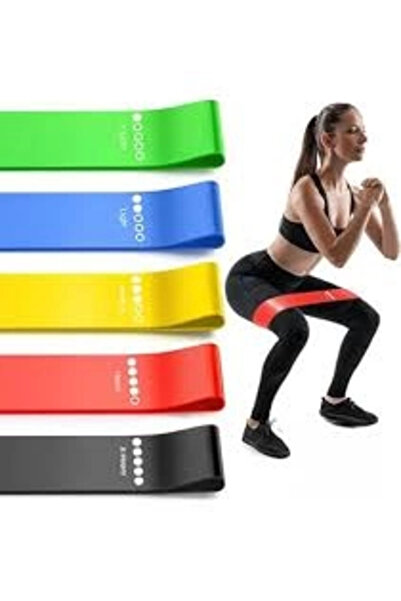 shopwave 3-Piece Pilates Band 1200 mm X 150 mm Exercise Resistance Band (Open...