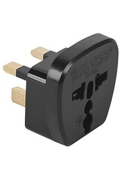 Generic ADAPTOR TENSIUNE PRIZA UK - UNIVERSAL NEGRU