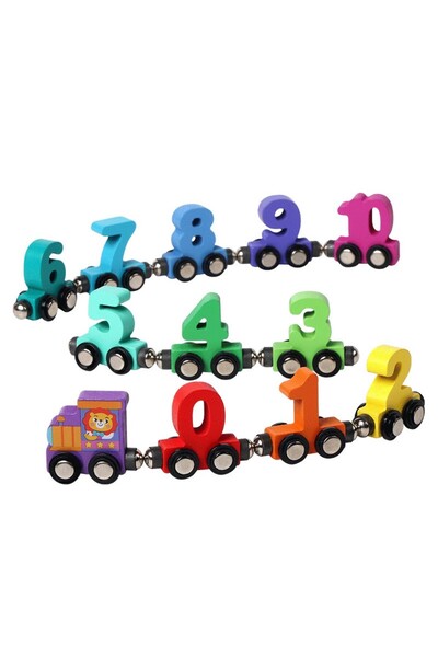 Flippy Magnetic Train, Flippy, Wooden, Figure Model, 62 cm, +3 Years, Assembl...