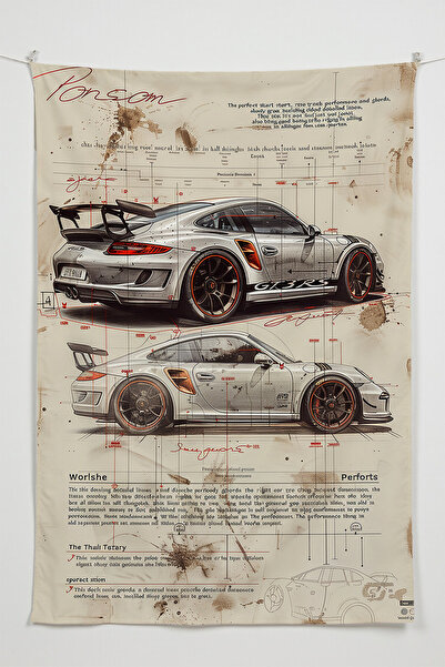 Charmbi GT 3 RS – висококачествена тъкан с мотиви от аниме филми, декоративен...