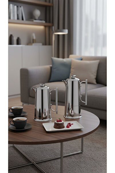 Generic 1 liter/600 ml tea and coffee thermos set