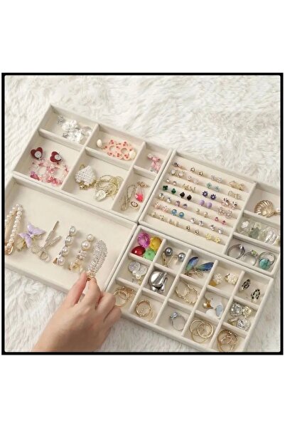 İsdeksan 4 Piece Drawer Organizer Jewelry Tray (Attention to Dimensions)