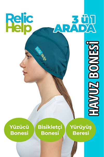 RelicHelp Havuz Bonesi, Yüzücü Bonesi, Bisikletçi Beresi, Kask Beresi, Yürüyü...