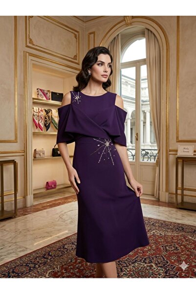 Pyramid masterpieces Women's dress in purple