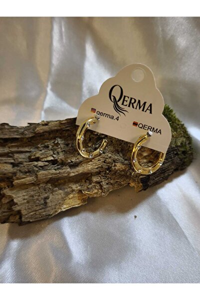 QERMA Ring Steel Gold Color Trend Women Vintage Patterned Modern Design Y2K E...