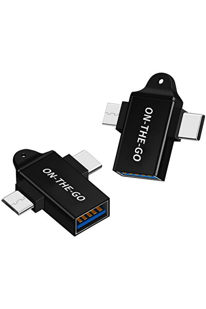 Techsuit Multiport adapter, USB to Micro-USB and Type-C, Aluminum - AluCoreX ...